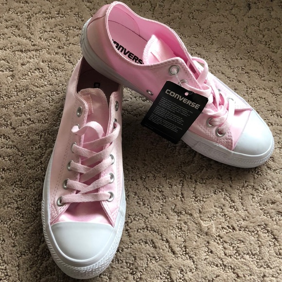 Converse Shoes - New! Converse All Star Ox Pink - satin fabric 8